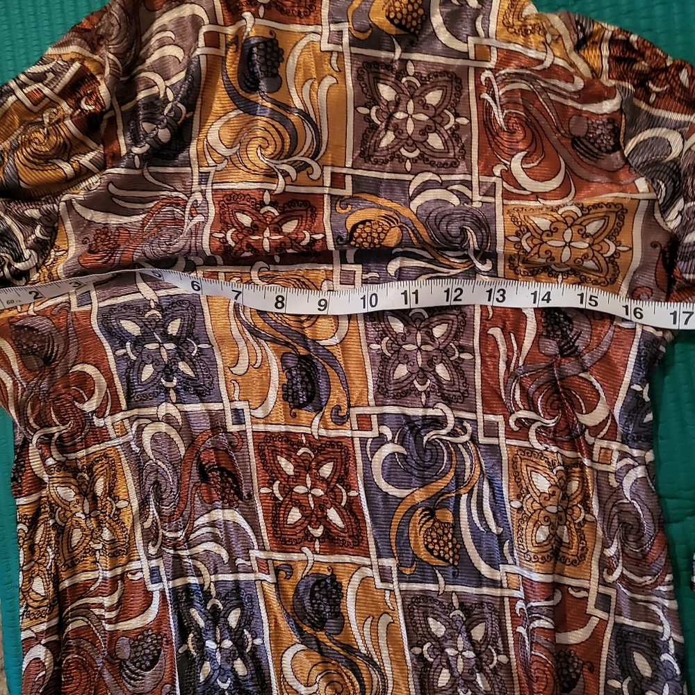 70s Vintage Patchwork Pattern Dress - image 5